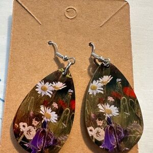Floral Teardrop Earrings